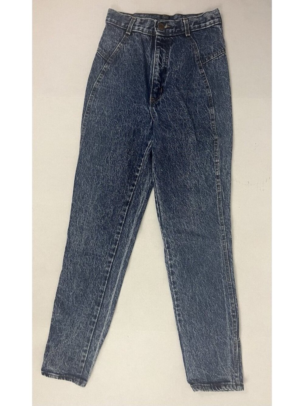 Vintage 80s Chic Acid Wash Jeans High Waist Tapered Mom Size 3 24" Waist